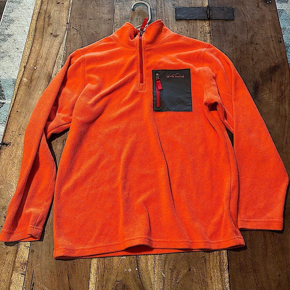 Eddie Bauer orange jacket